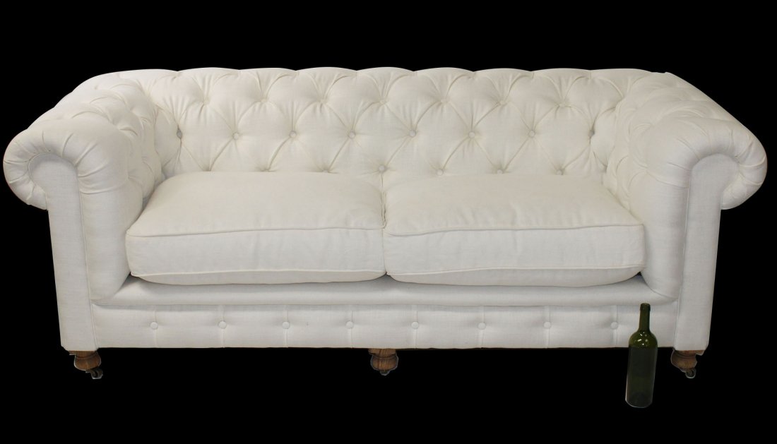 Restoration Hardware Belgian linen sofa (1 of 12)