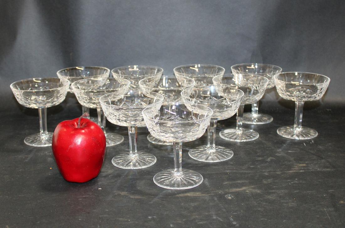 Set of 12 Waterford crystal champagne glasses (1 of 4)