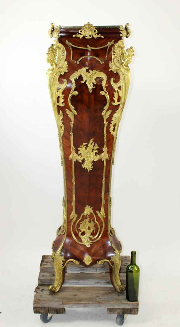 Louis XIV style pedestal with bronze caryatids (1 of 11)