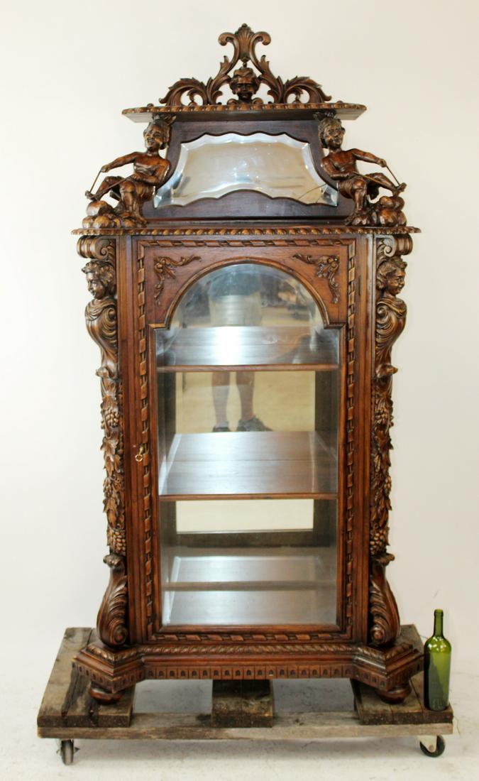 Italian Baroque style figural vitrine (1 of 12)