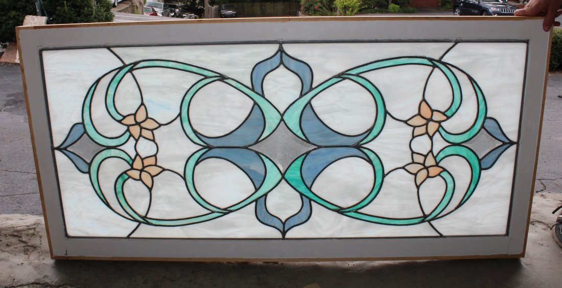 American stained & leaded glass window (1 of 5)