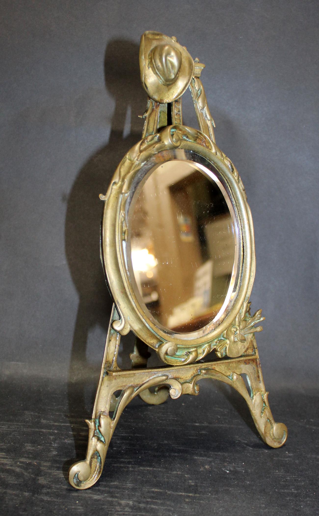 French bronze vanity mirror (1 of 6)