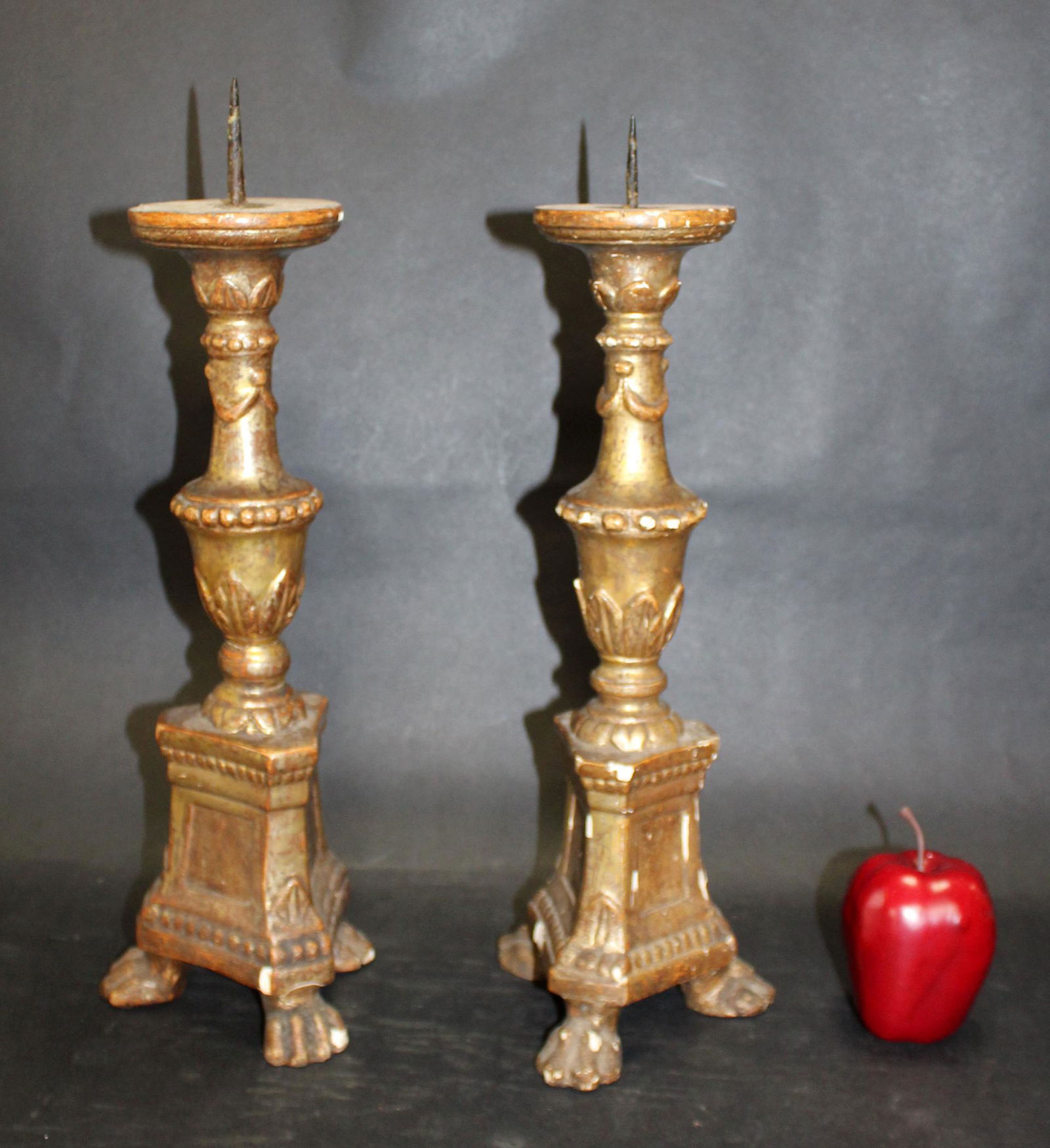 Pair Italian pillar candle holders (1 of 7)