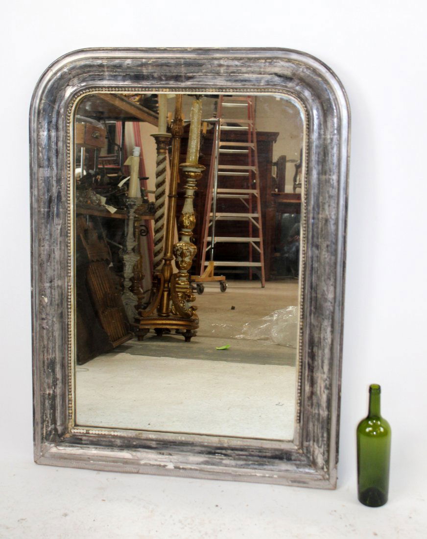 French Louis Philippe silver mirror (1 of 6)