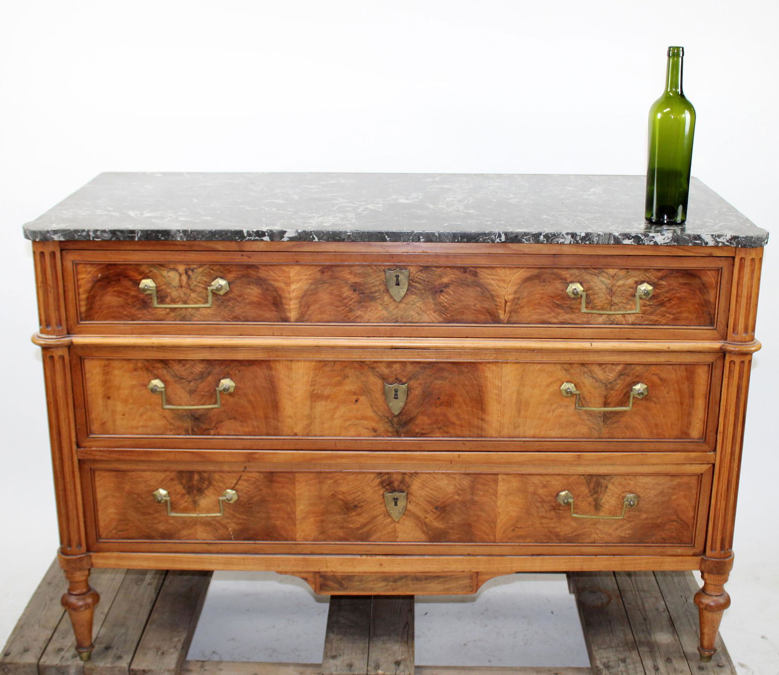 French Directoire commode with marble top (1 of 9)