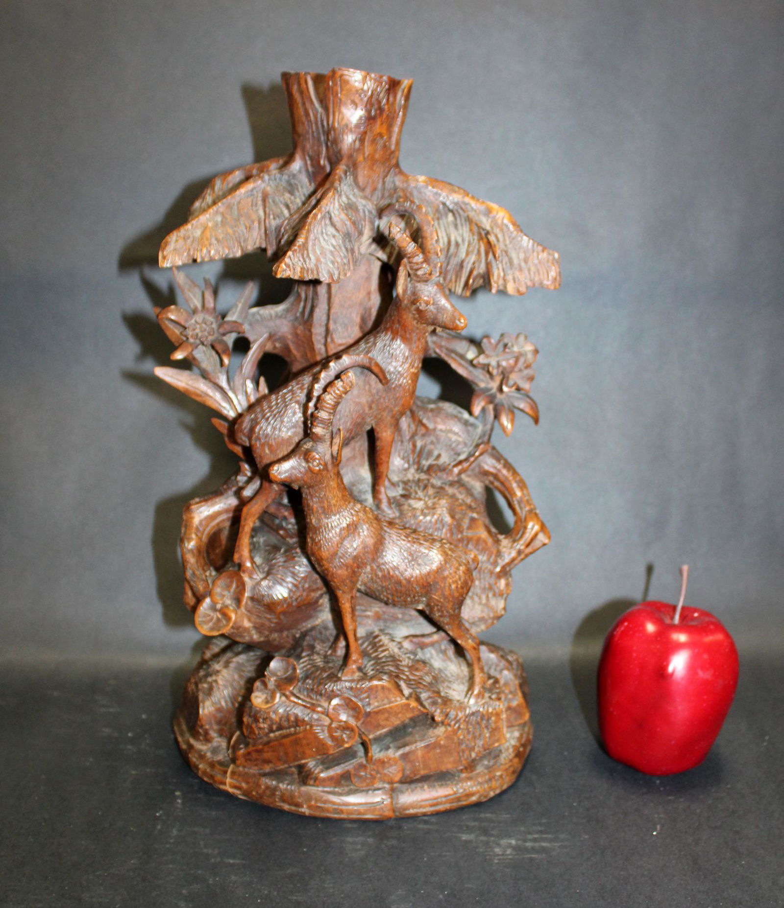 French Black Forest carving with antelopes (1 of 8)