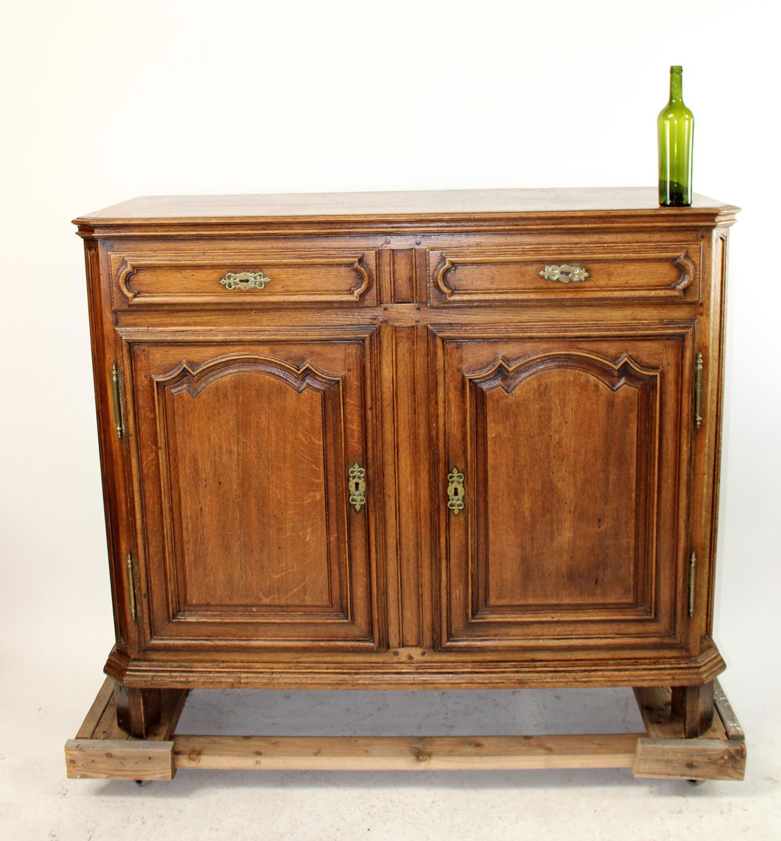 French Provincial oak buffet bas (1 of 7)