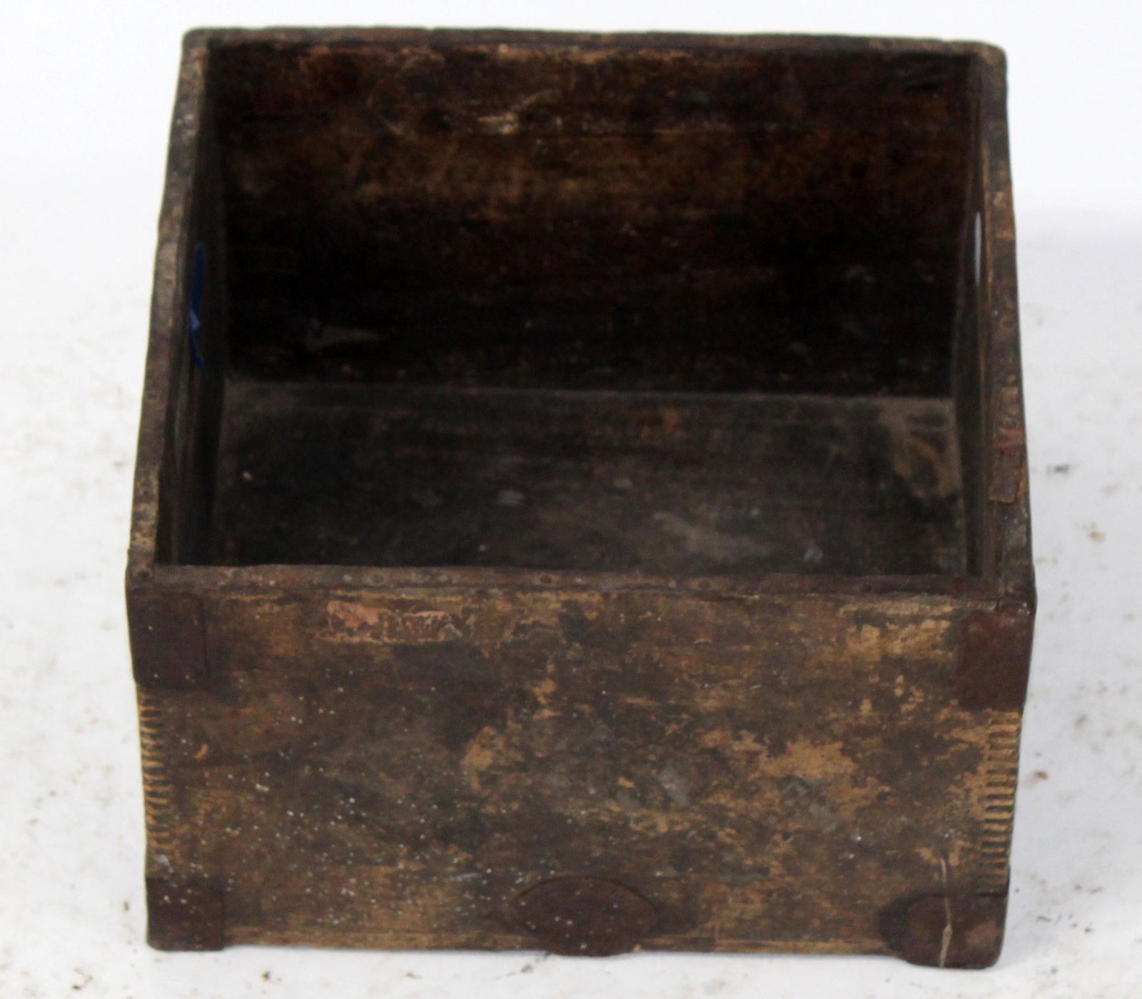Provincial wooden square box (1 of 5)