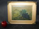 Oil on canvas painting still life with grapes