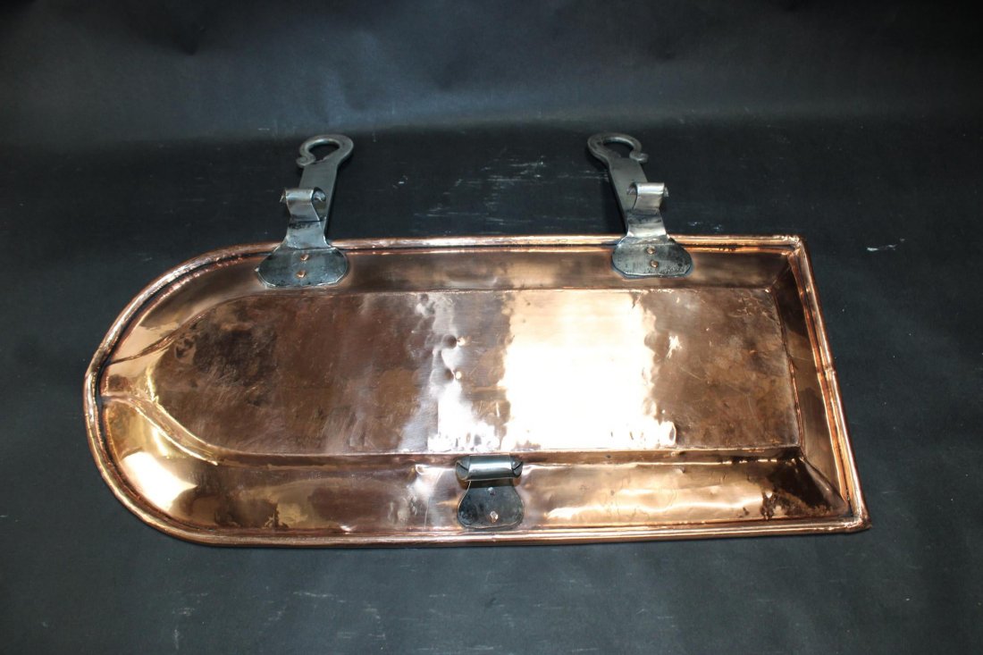 Antique French polished copper fish fry pan (1 of 7)