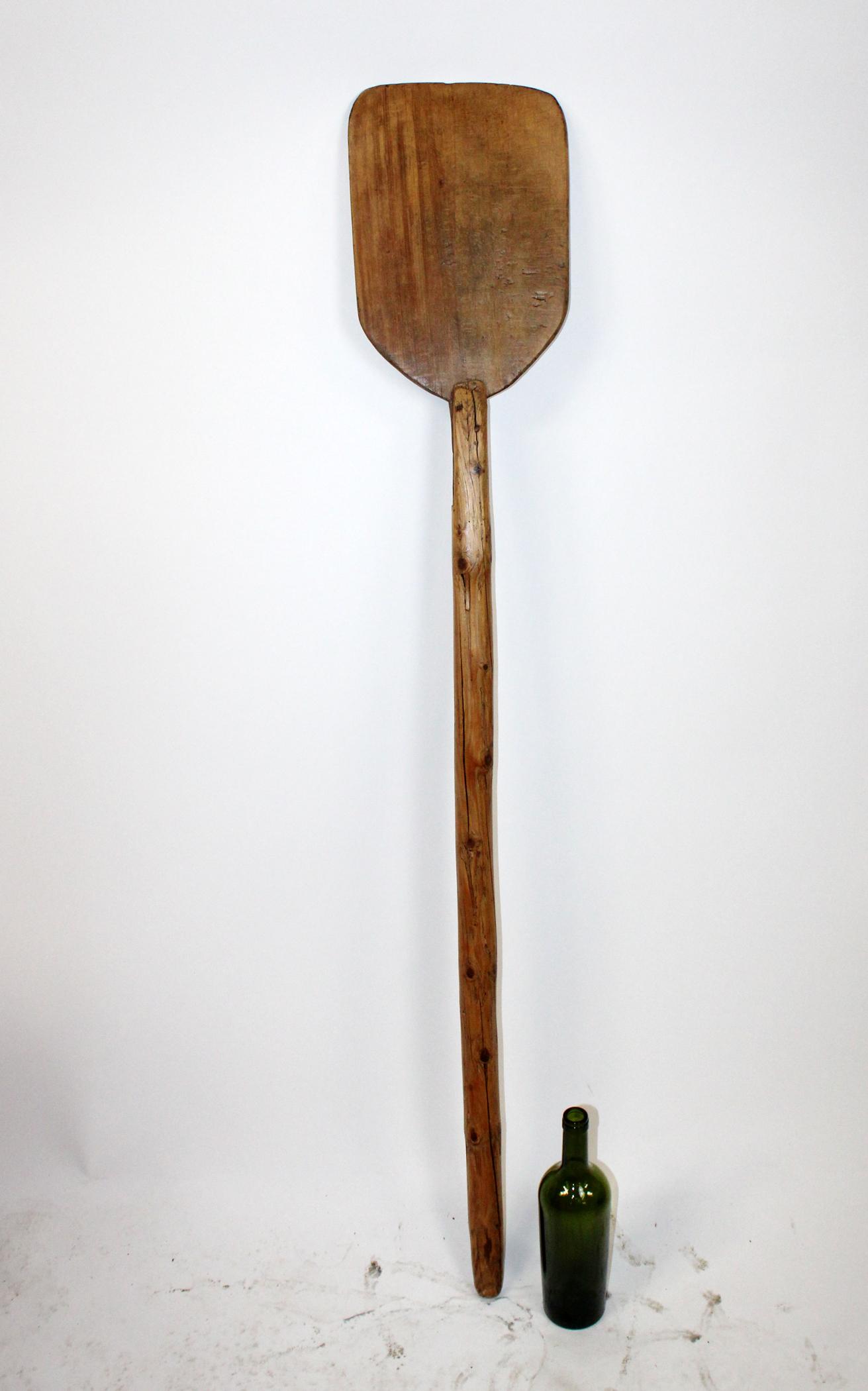 French primitive pine bakery bread paddle (1 of 5)