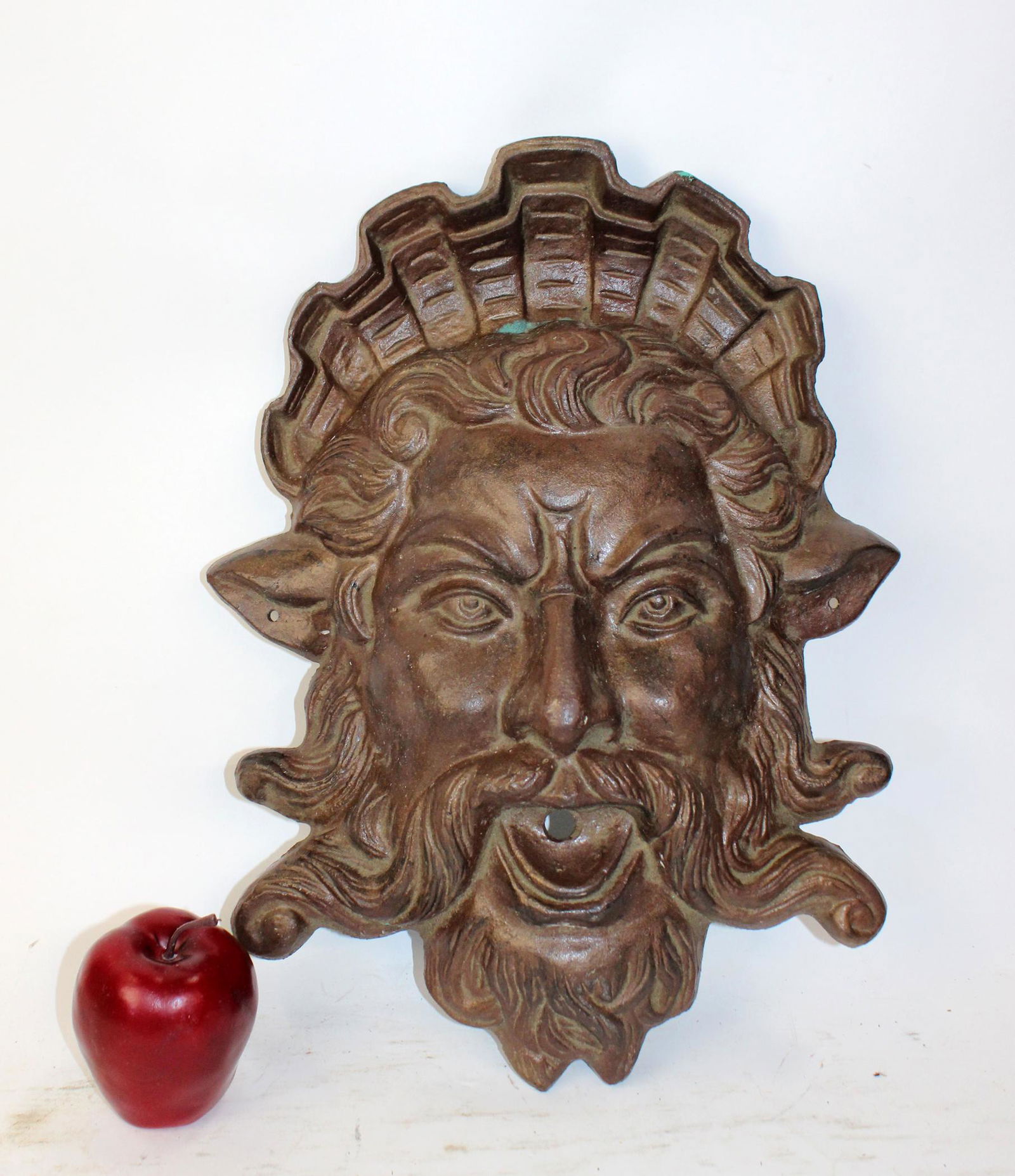 Bronze mythological mask fountain head (1 of 5)