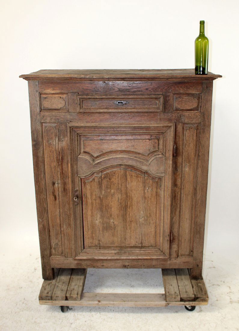French Louis XIV bleached oak confiturier cabinet (1 of 8)