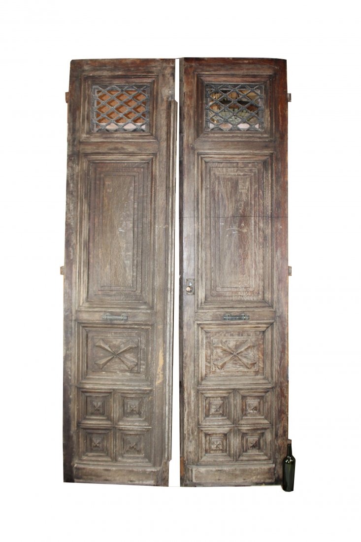 Pair of French oak entry doors (1 of 13)