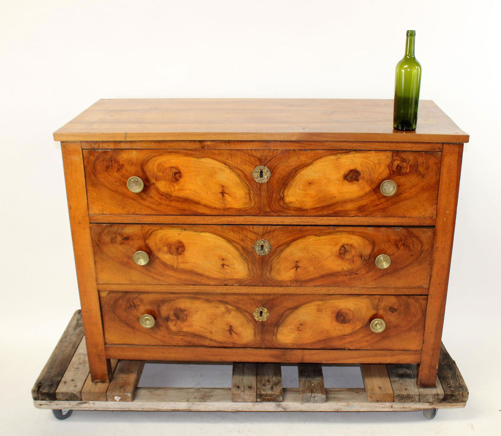 French Louis Philippe commode with burled walnut (1 of 15)