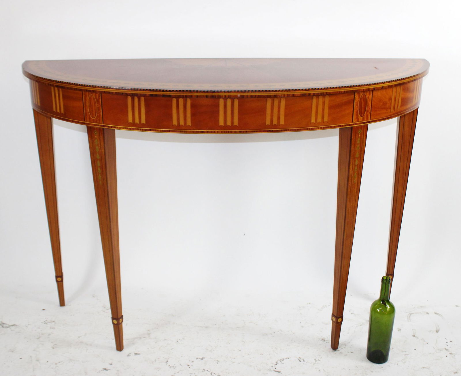 Kindel demi-lune inlaid console (1 of 12)