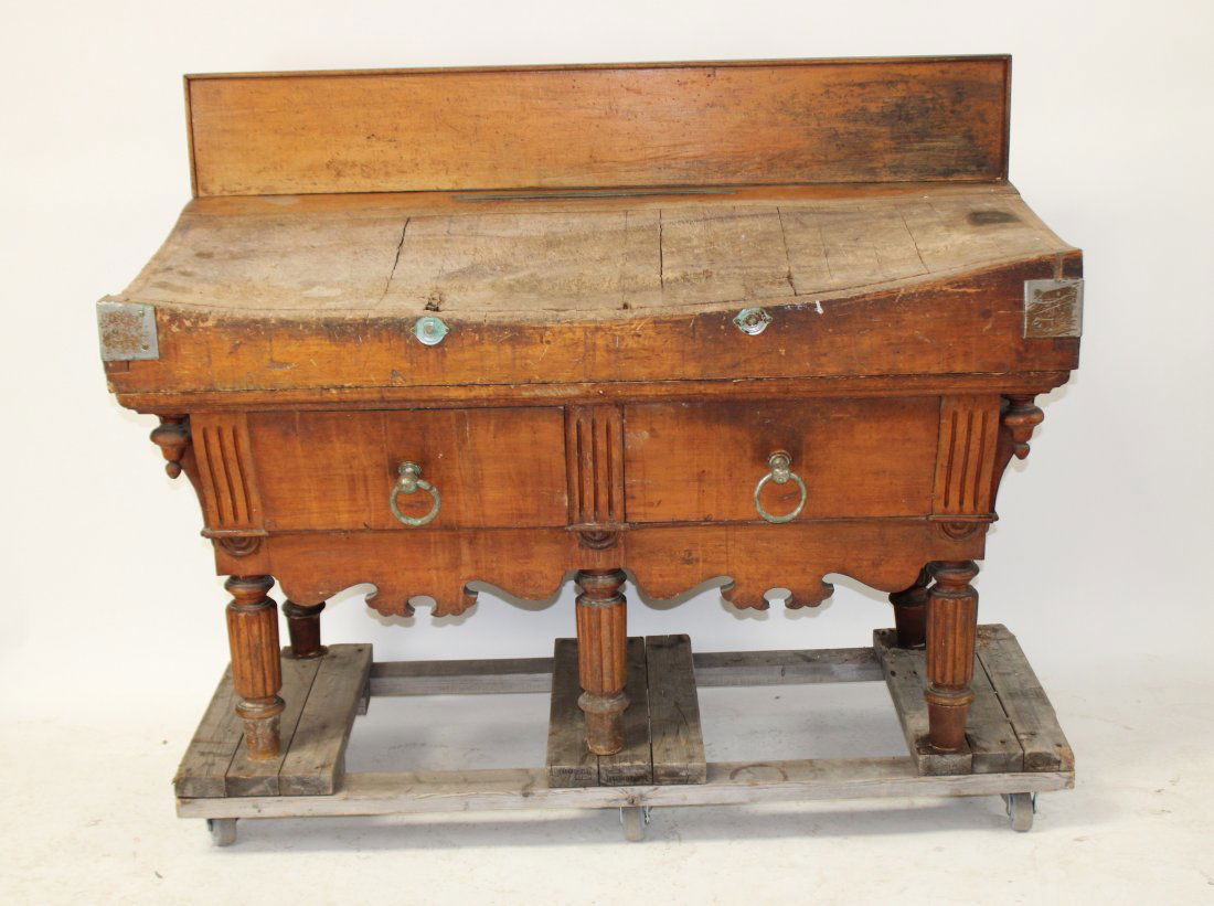 French Provincial double butcher block (1 of 8)