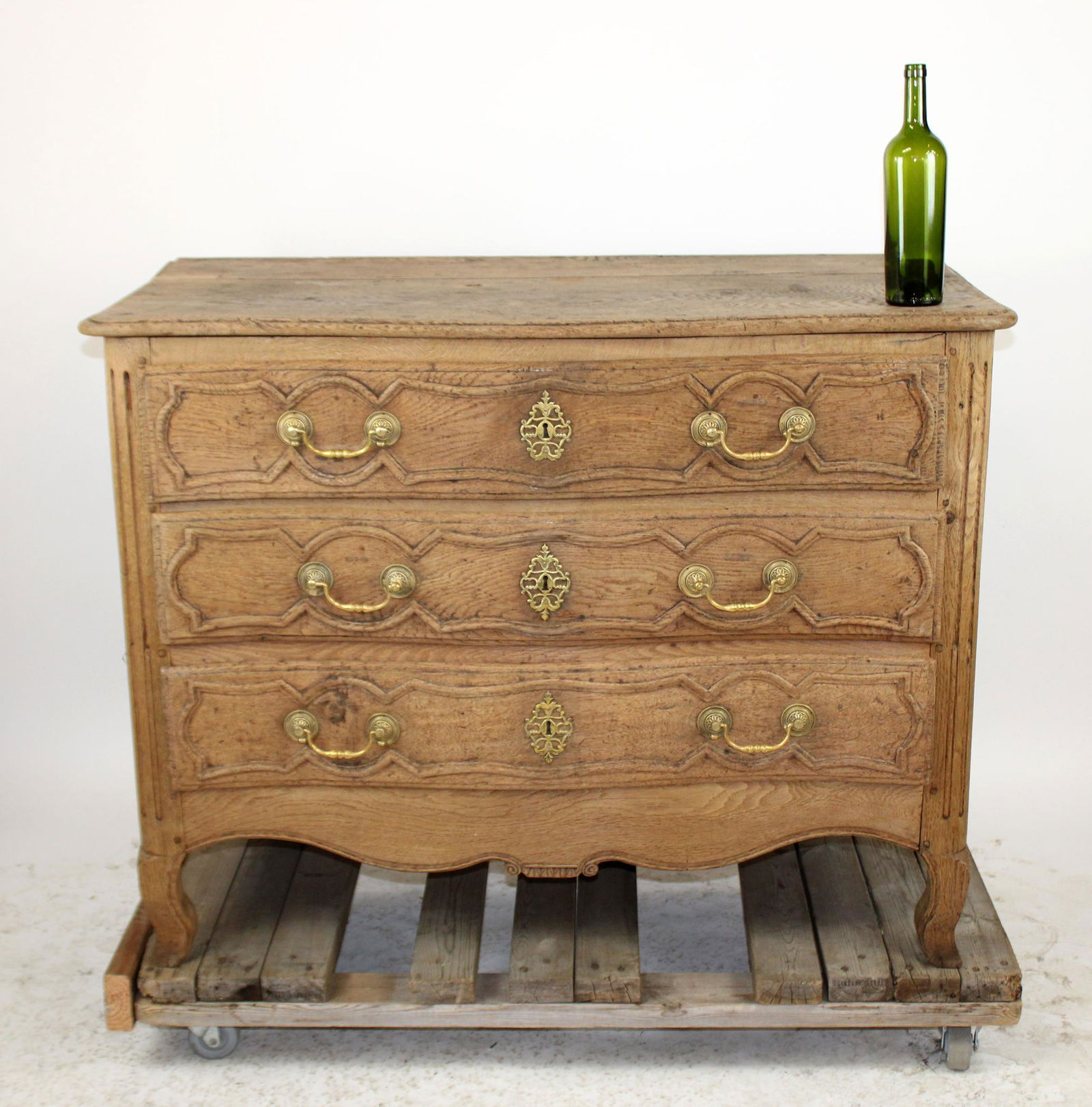 French 18th c Louis XV 3 drawer commode (1 of 11)