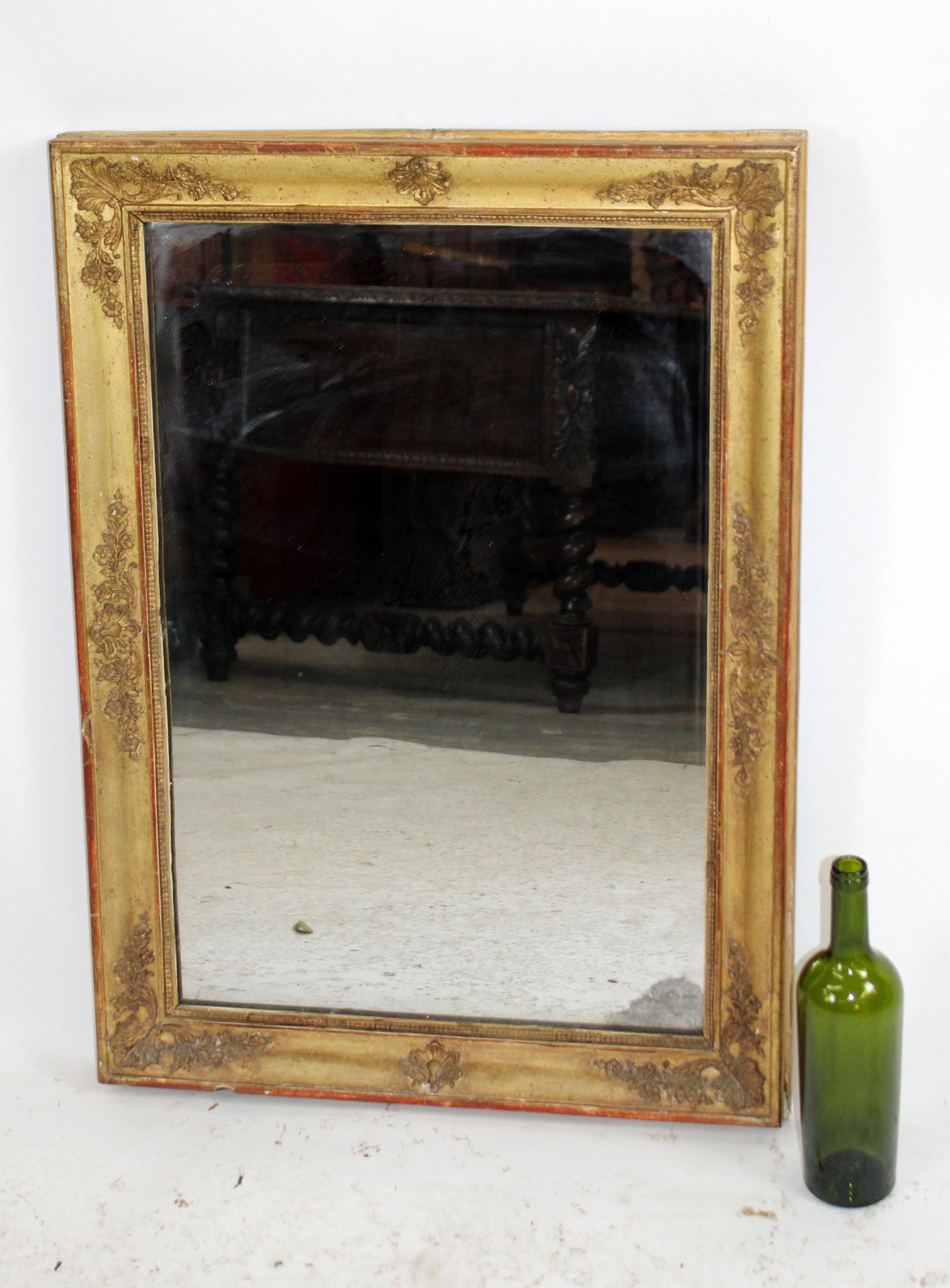 French gold leaf framed mirror (1 of 5)