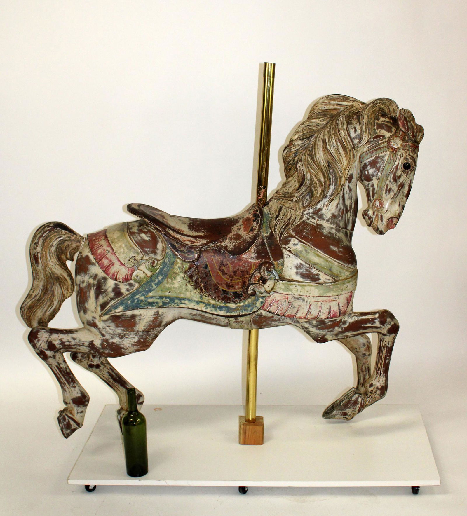 Antique wooden carousel horse (1 of 8)