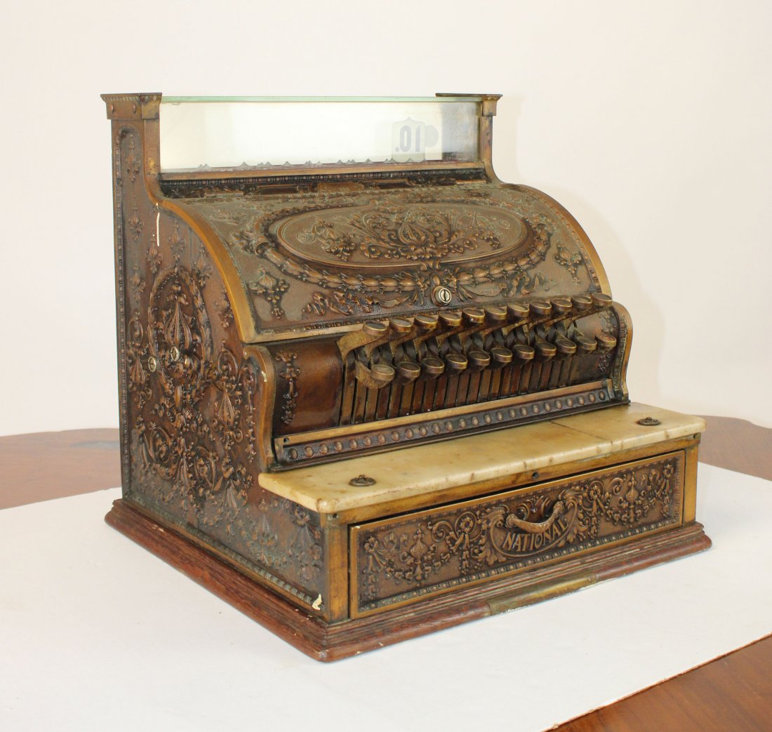 National cash register model 332: National cash register Model 332. 17"h x 17 1/2"w x 16"d