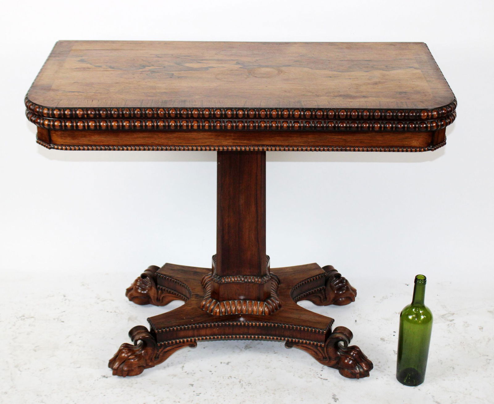 English Regency flip top game table (1 of 9)