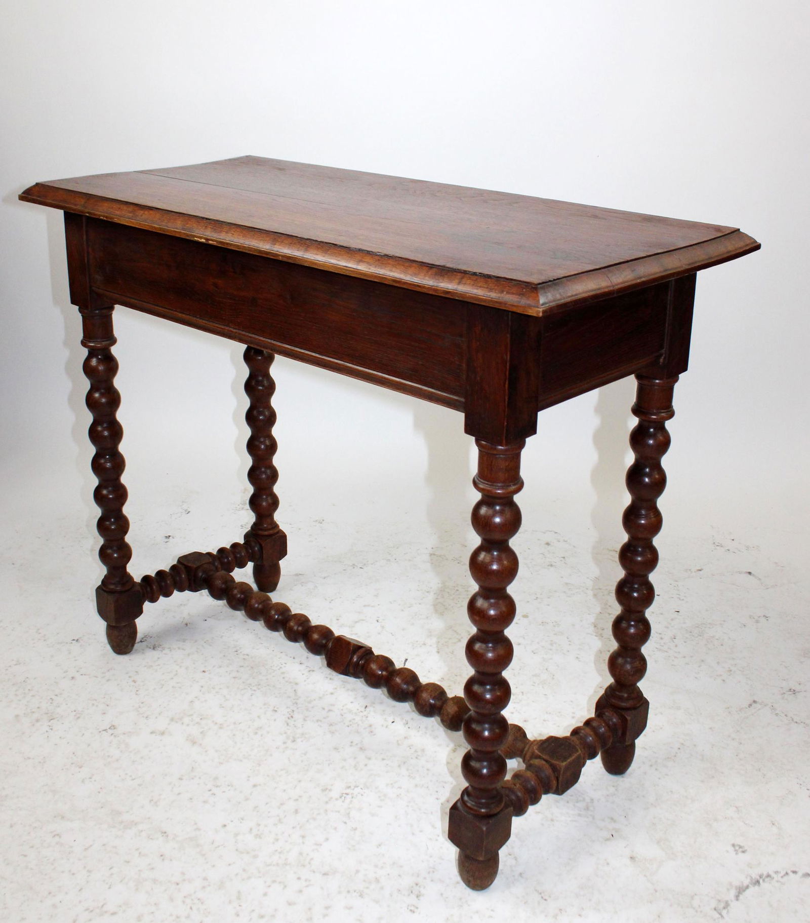 French oak bureauplat desk with barley twist (1 of 9)
