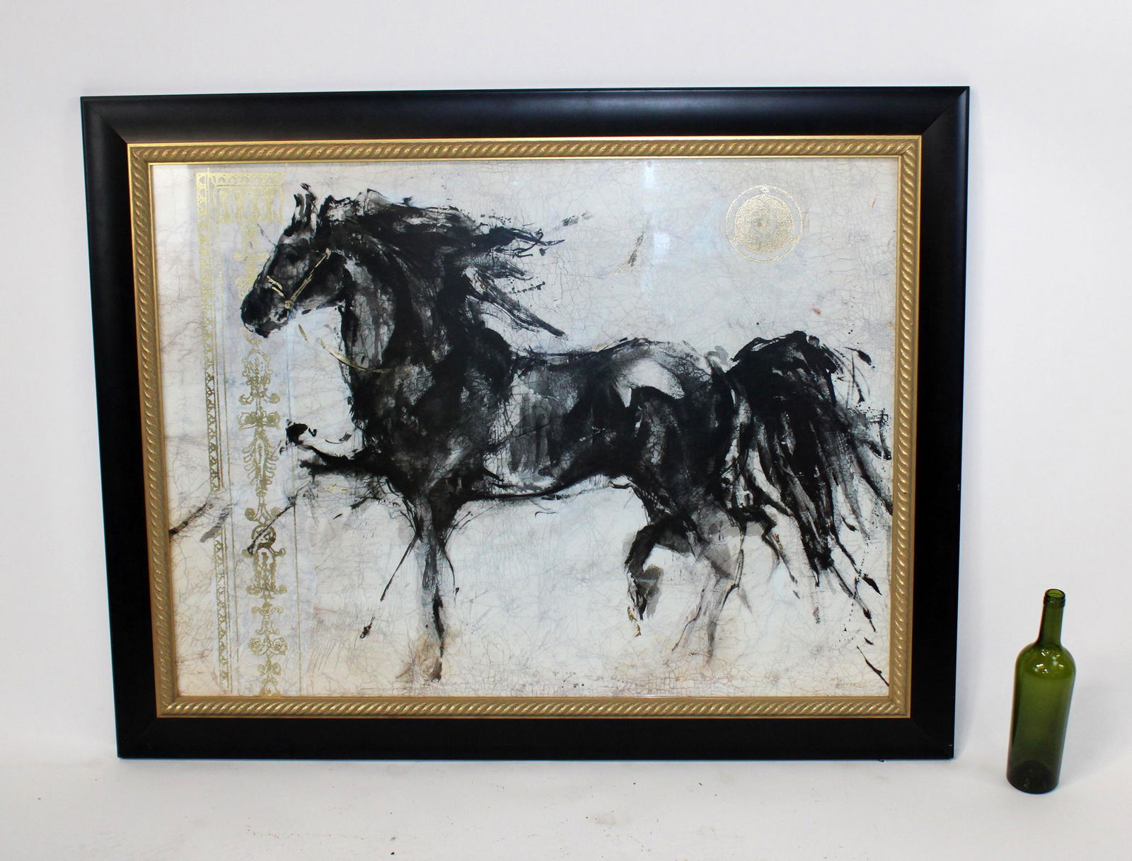 Abstract Modern framed Horse print (1 of 5)