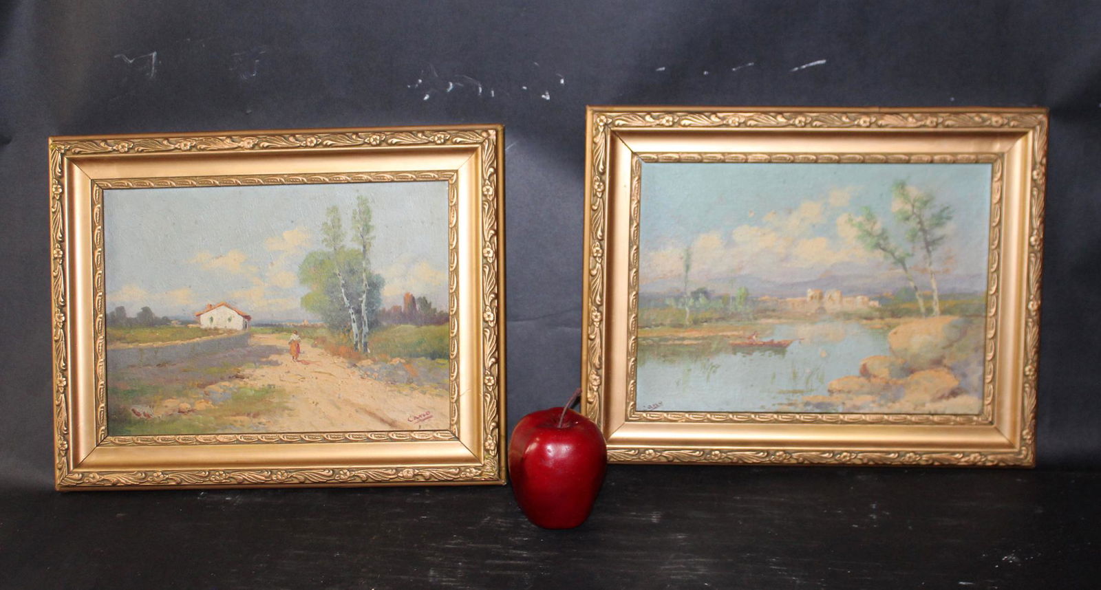 Pair of vintage Landscape  paintings (1 of 5)