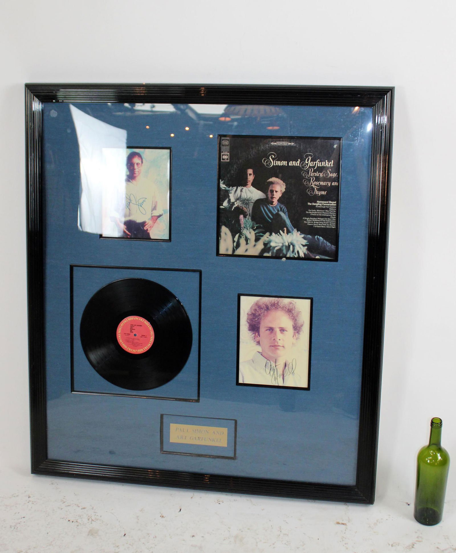 Simon & Garfunkel autographed shadowbox (1 of 4)