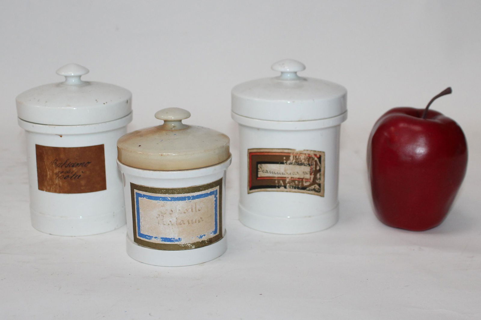 Lot of 3 French shaving balm jars (1 of 6)