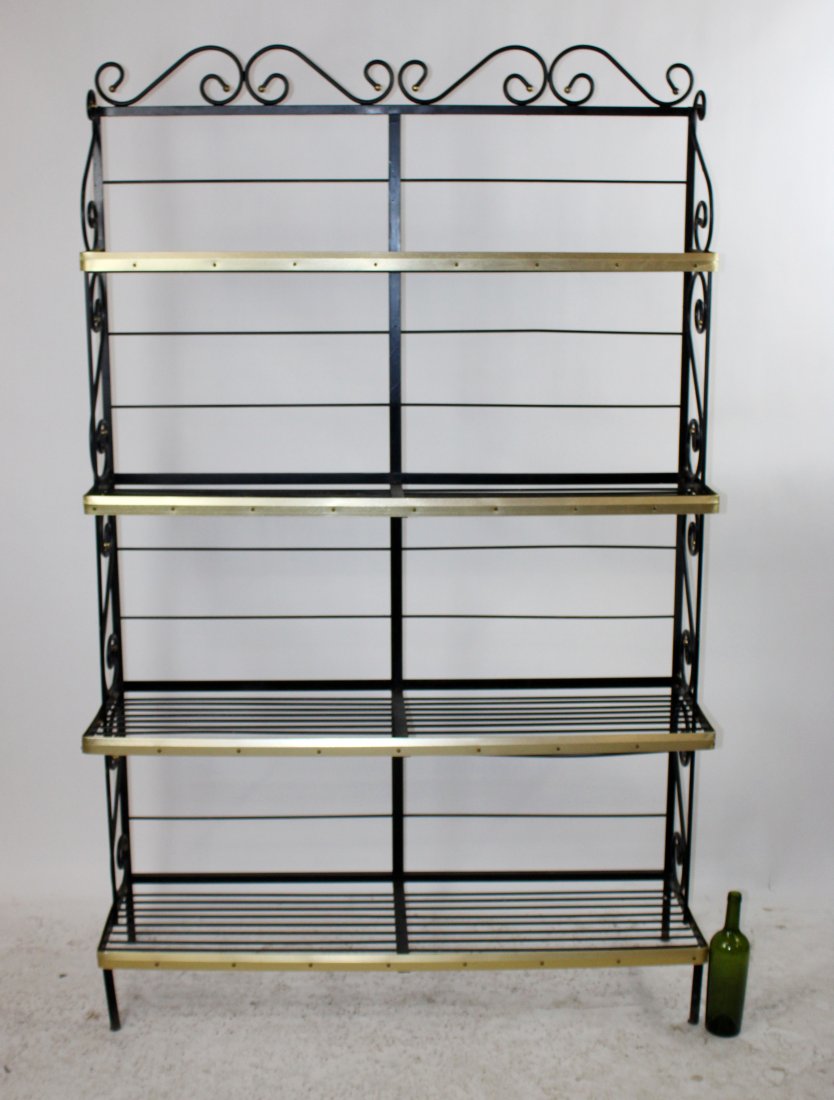Brass and iron bakers rack (1 of 5)