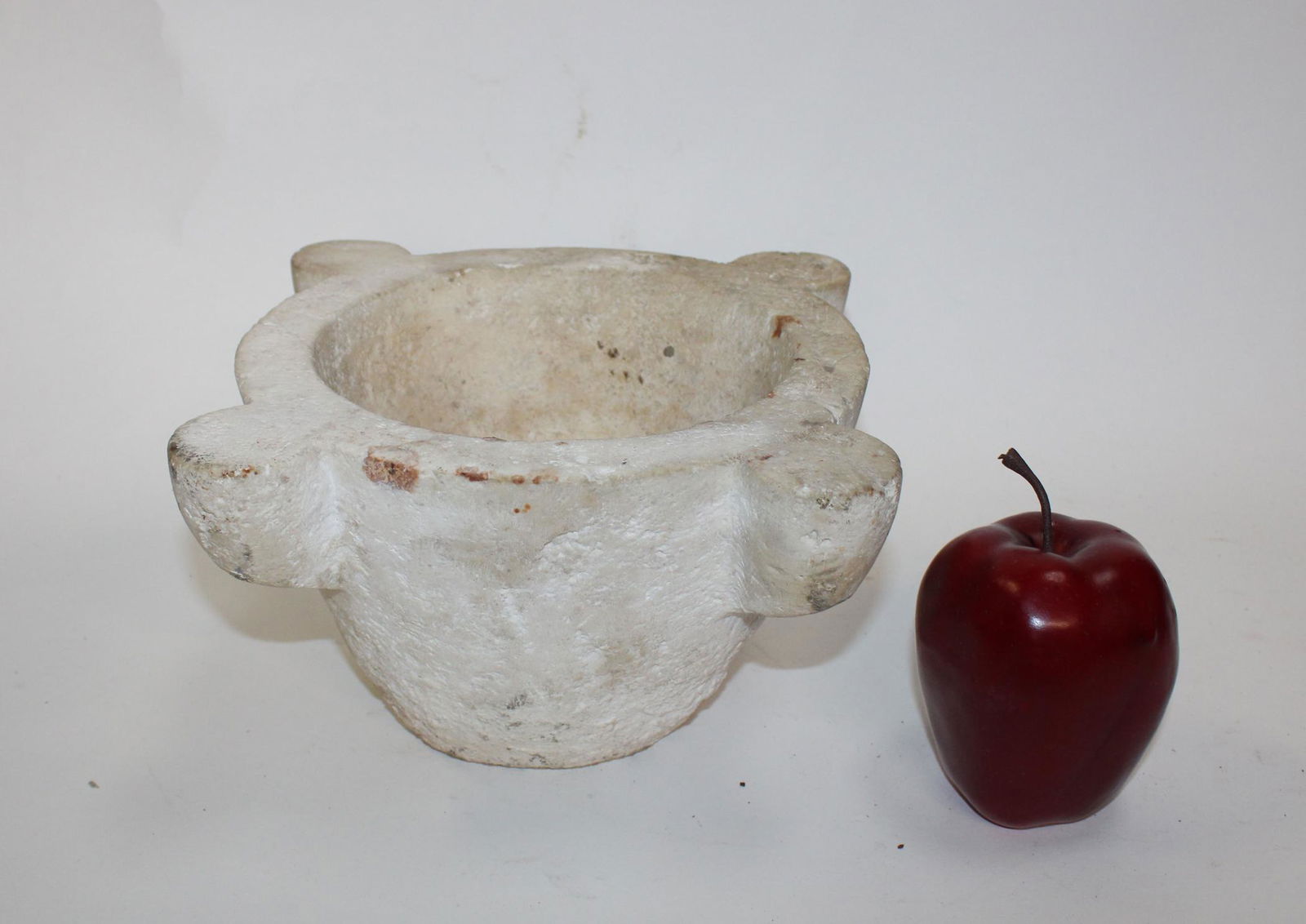 Antique French stone mortar: Antique French stone mortar. Late 19th century. 5"h x 8"w