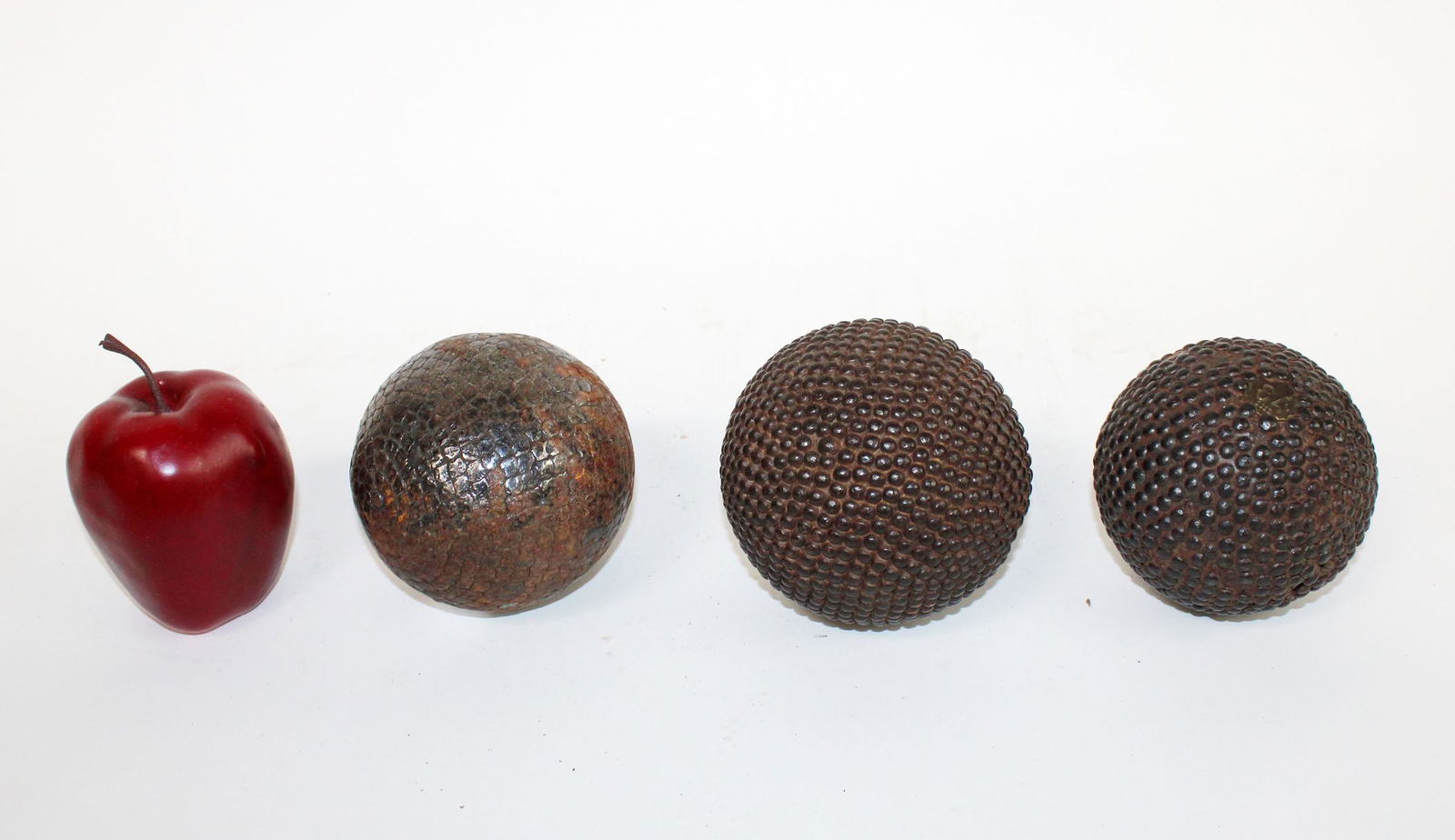 Lot of 3 antique French petanque balls (1 of 4)