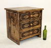 Anglo Indian inlaid 3 drawer small chest