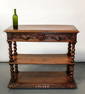 French Louis XIII lift top server in oak