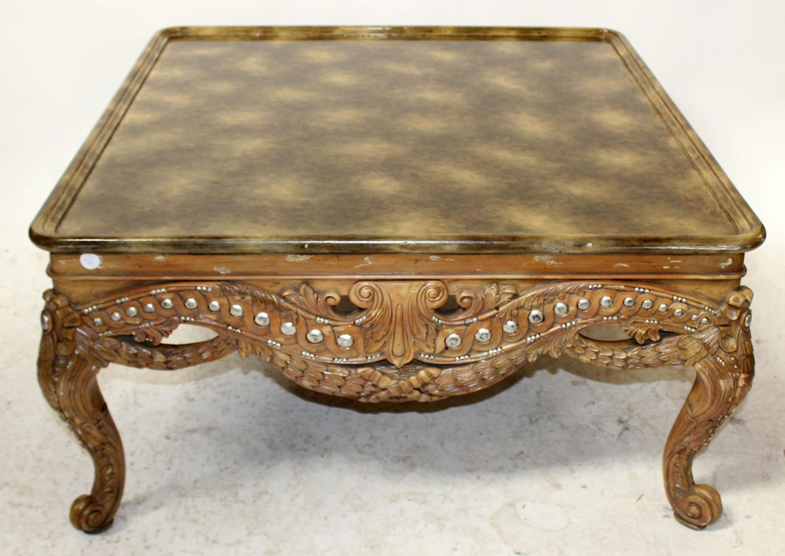 Maitland Smith faux painted cocktail table (1 of 5)