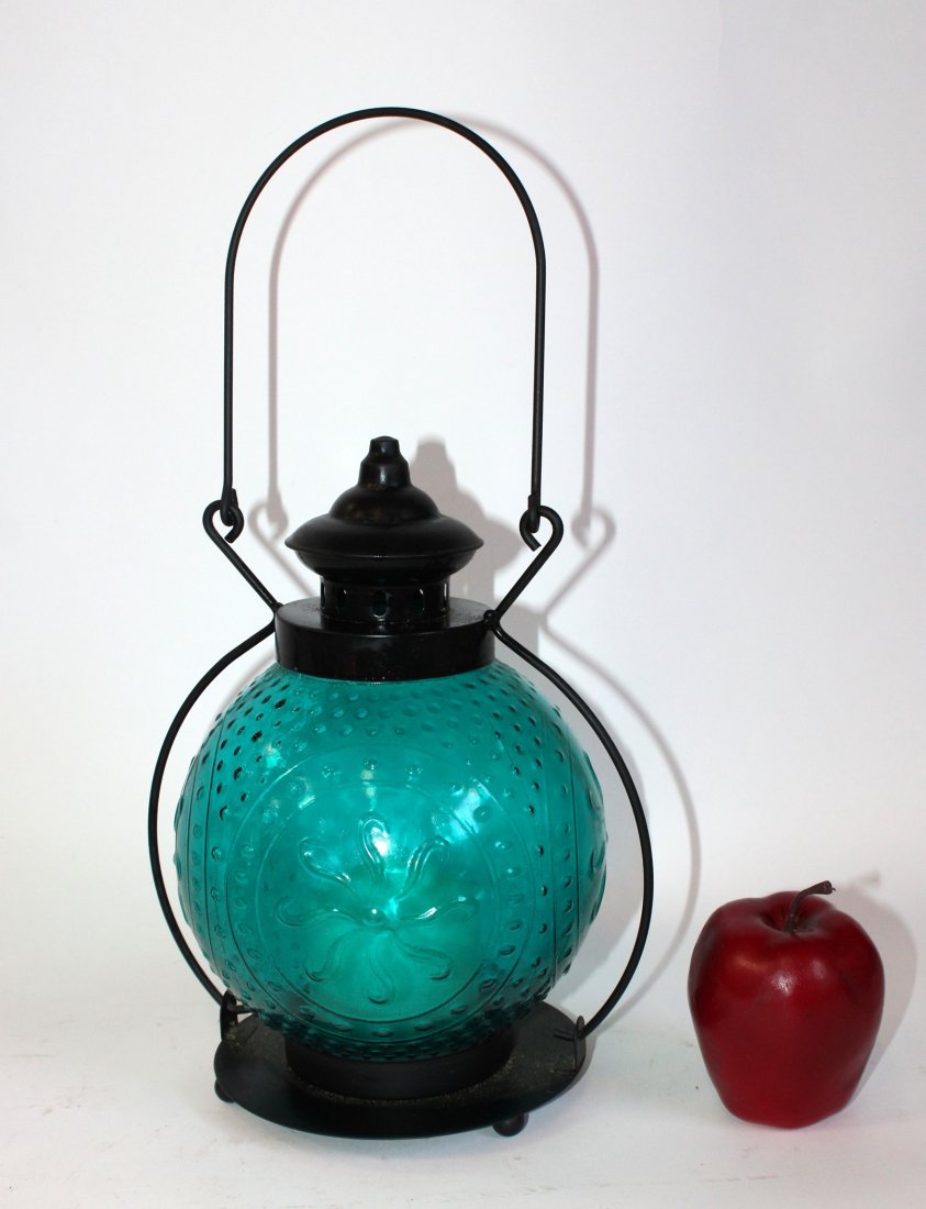 Glass lantern with sun motif (1 of 4)