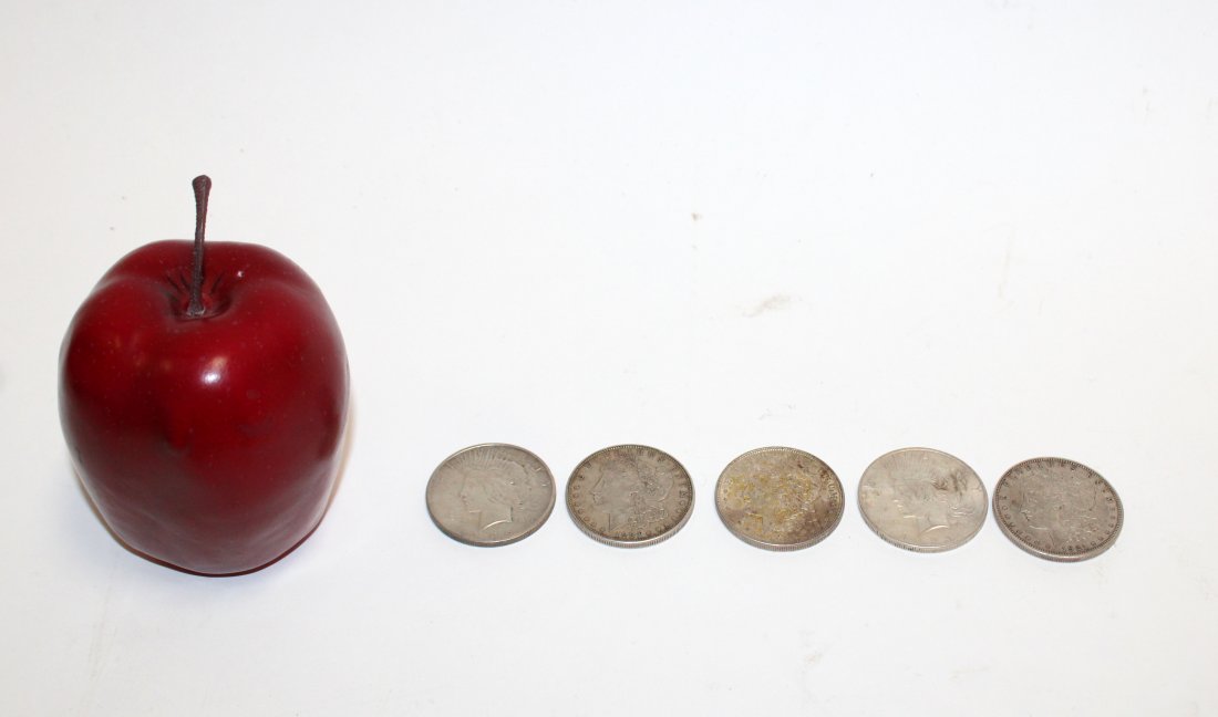 Lot of 5 silver dollar coins (1 of 5)
