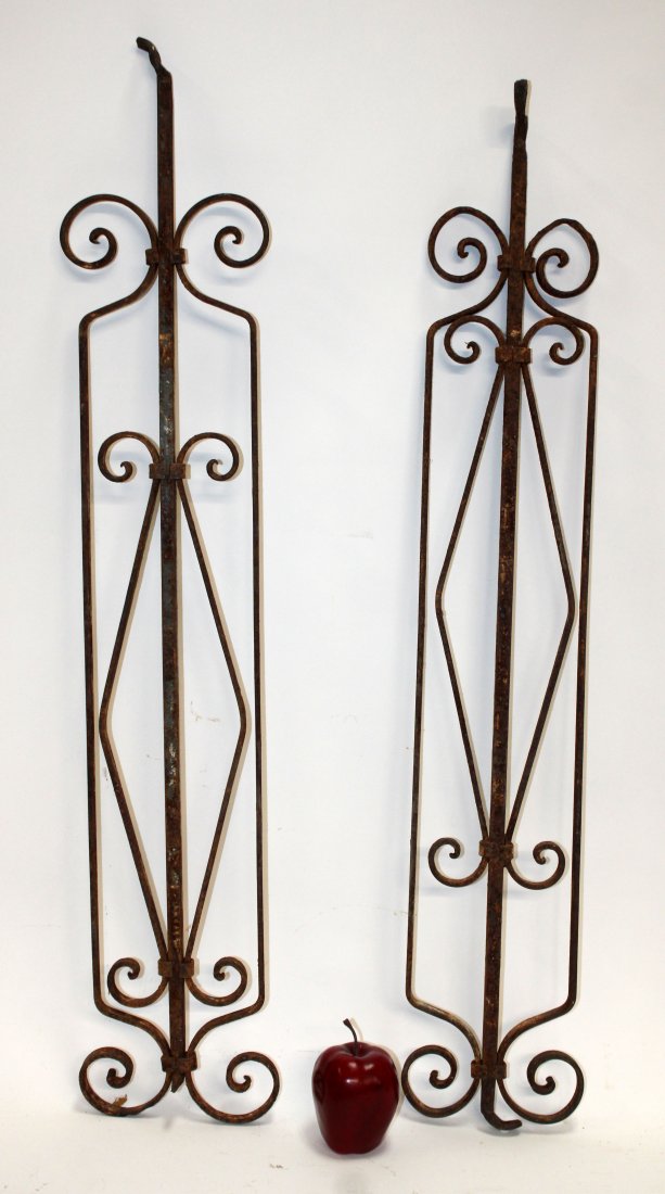 Pair iron wall brackets (1 of 6)