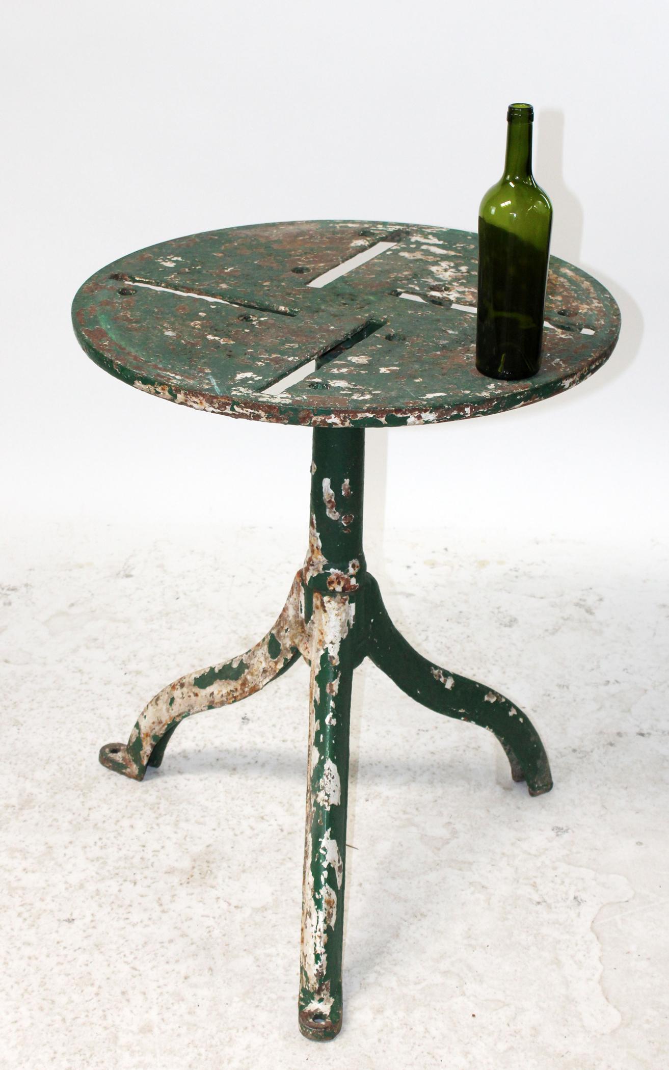 French cast iron industrial table (1 of 3)