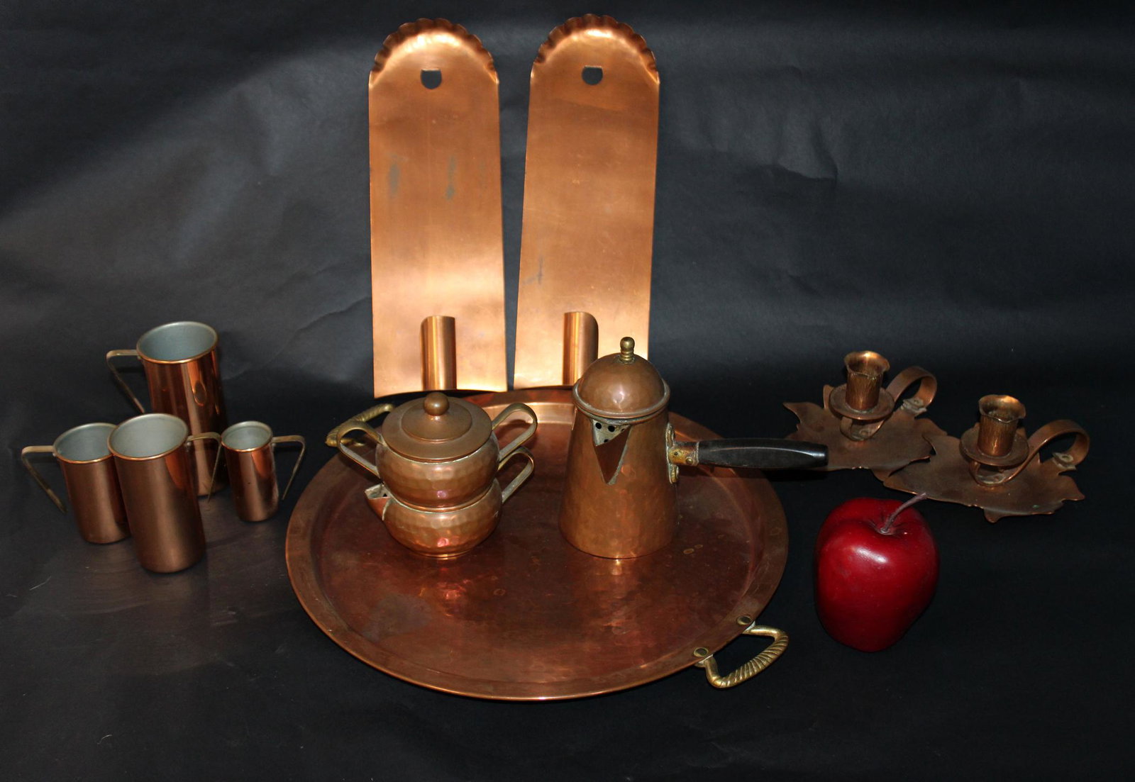Collection of midcentury copper decoratives (1 of 4)