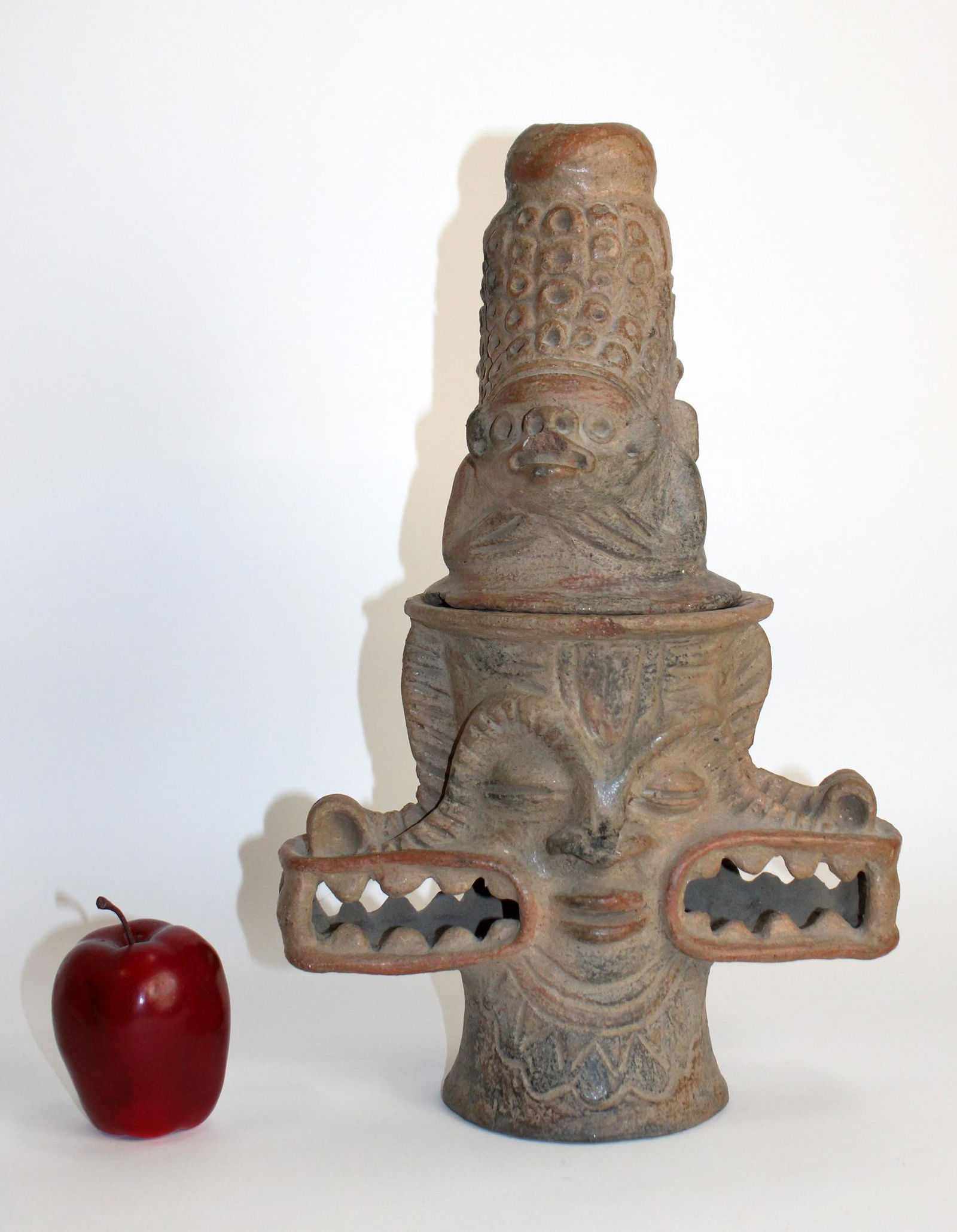 Mayan pottery censer sculpture (1 of 9)
