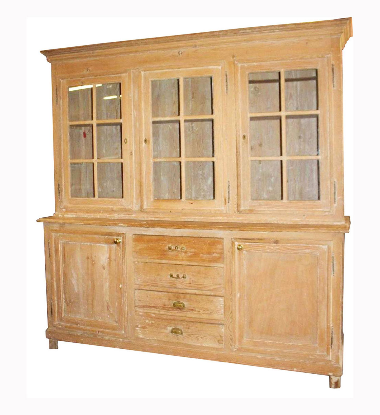 French farmhouse bookcase in natural pine (1 of 11)