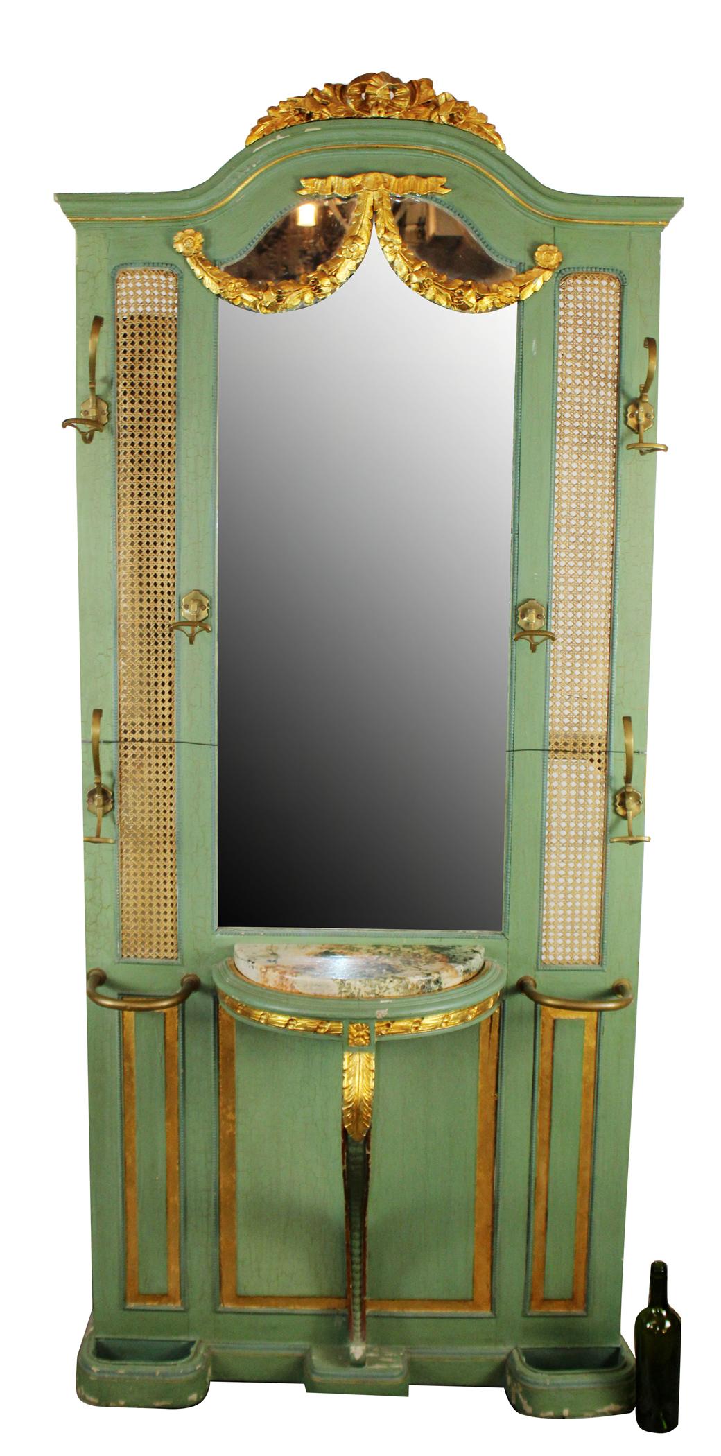 French Louis XVI style painted halltree (1 of 12)