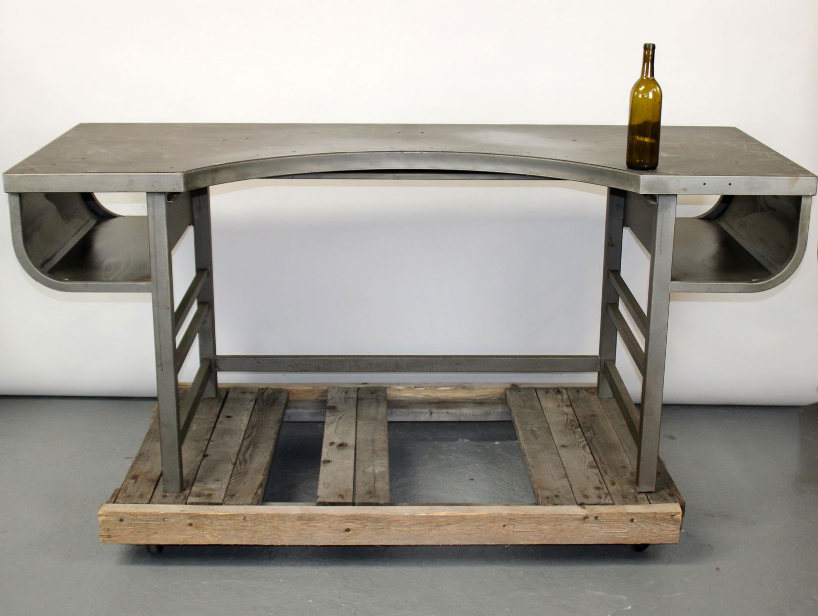 Mid Century industrial metal desk (1 of 10)