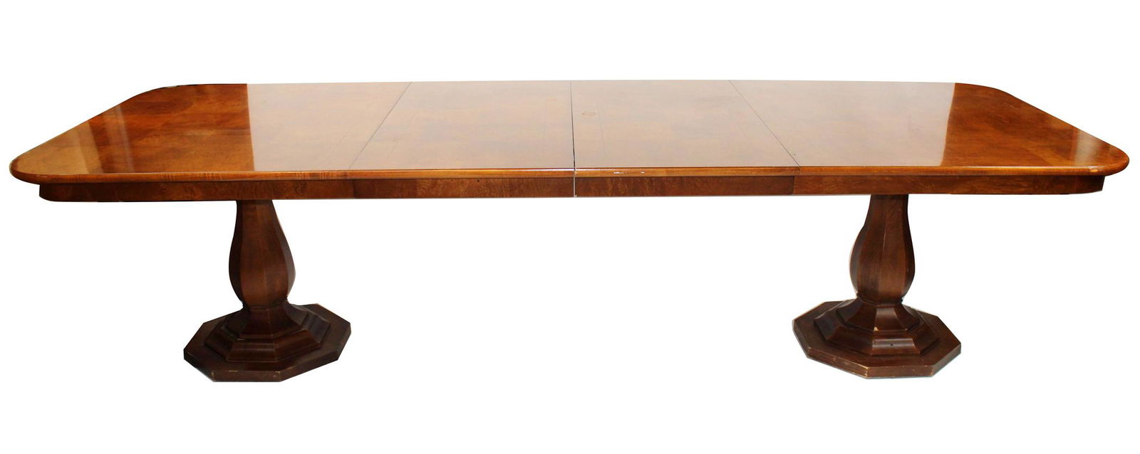 Henredon double pedestal dining table (1 of 10)