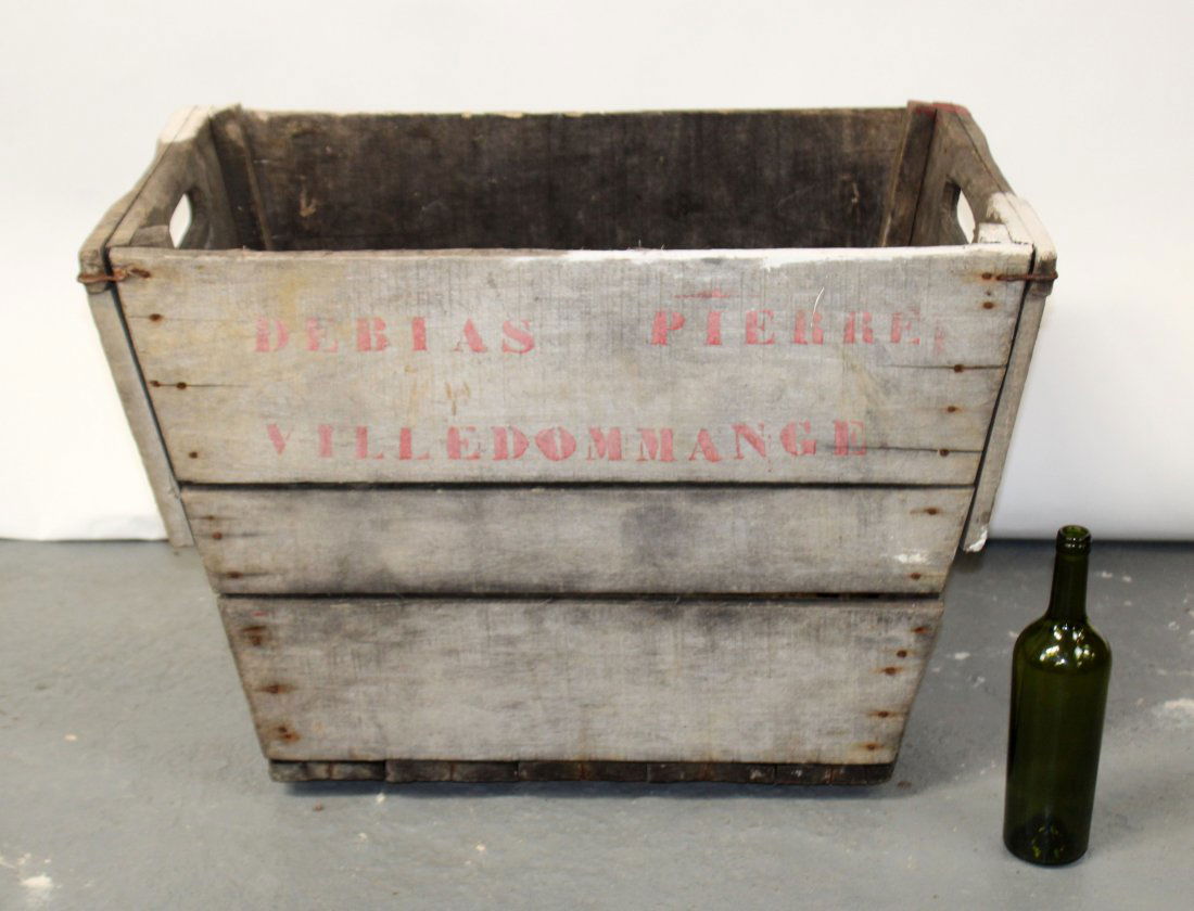 French wooden vineyard harvest bin (1 of 8)