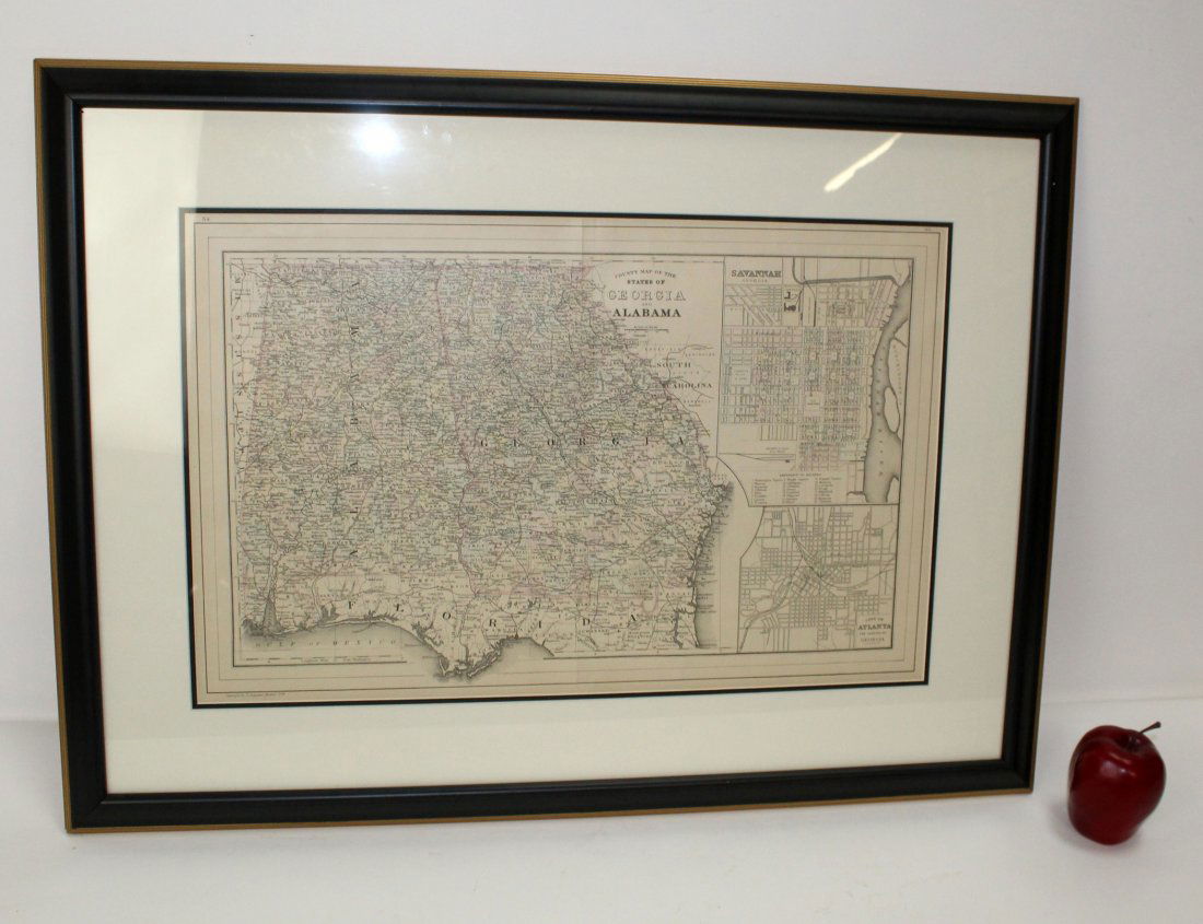 1884 map of Georgia & Alabama (1 of 9)