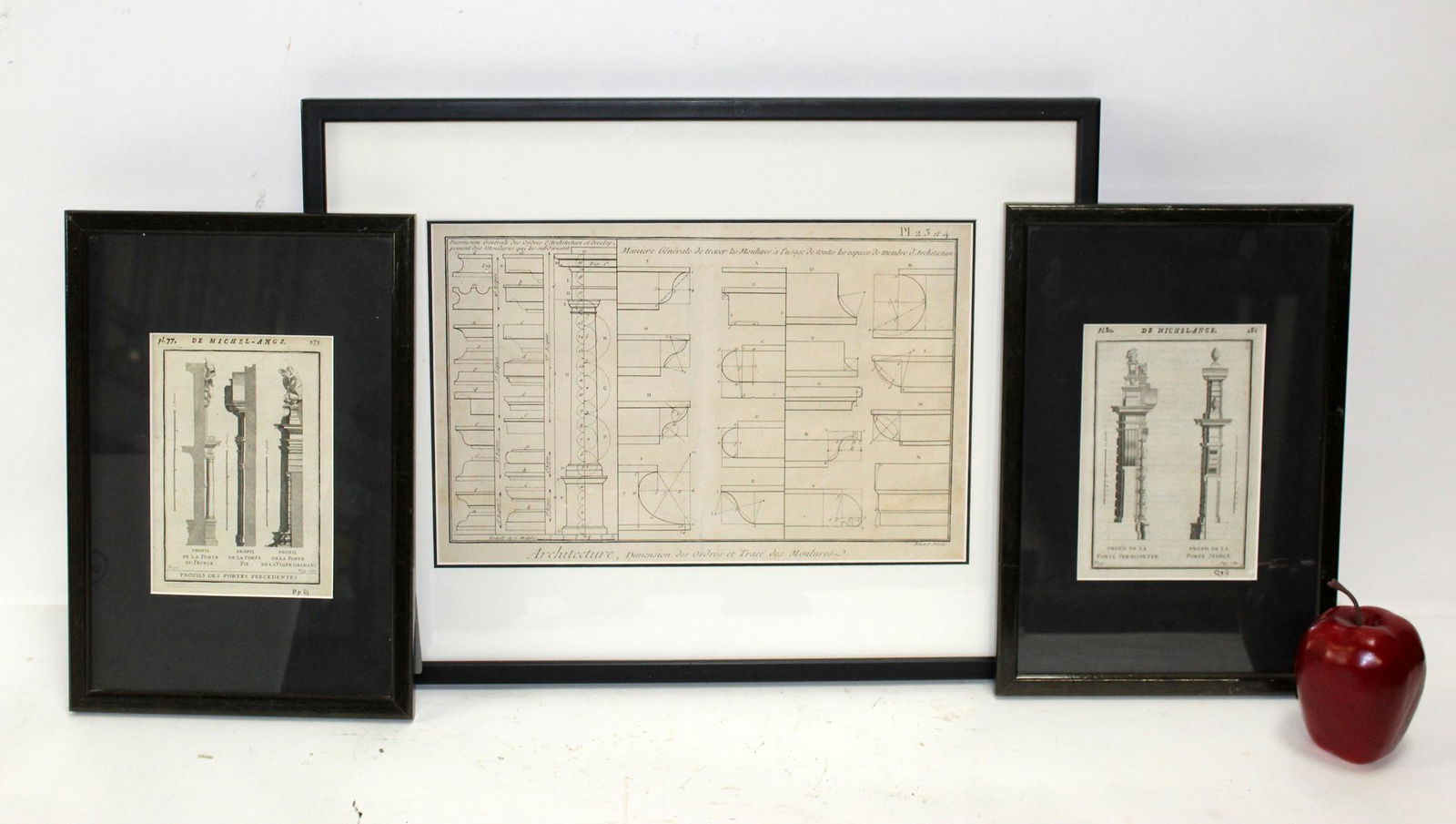 Lot of 3 architectural engravings (1 of 4)